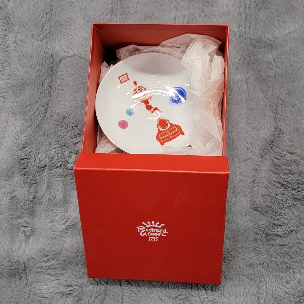 Richard Ginori 1735 Paola Navone Casa Dolce Plate Christmas Tree White Italy Box